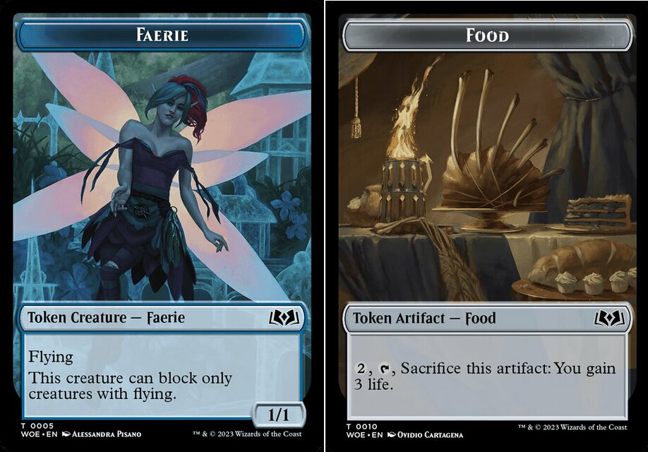 Faerie Token // Food Token (010) - Foil